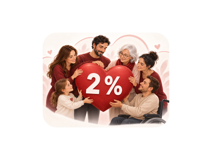 Zbieranie 2 % z dane prostredníctvom OZ Burko